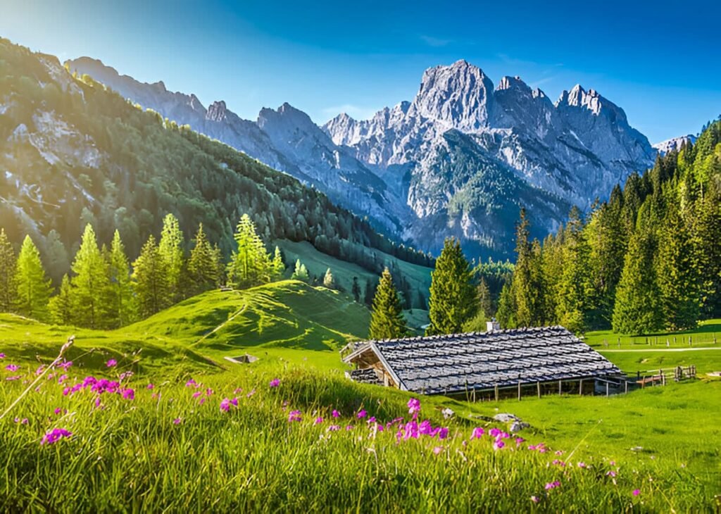 The Swiss National Park in the Engadine Valley