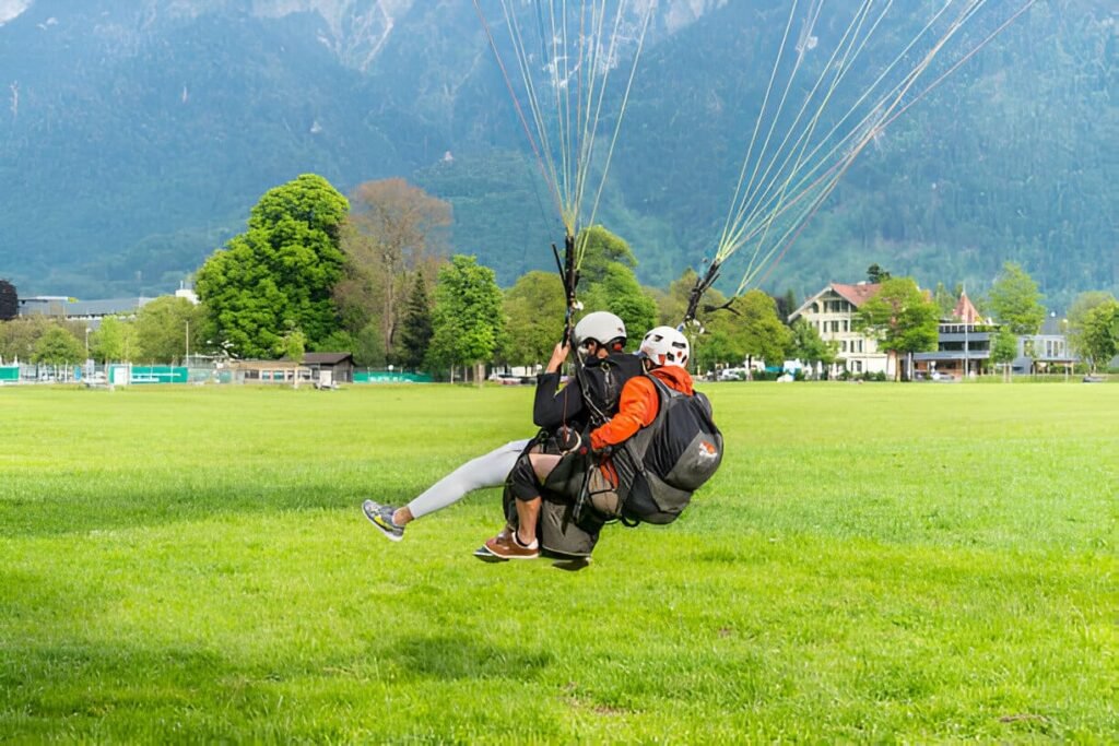 Famous for paragliding