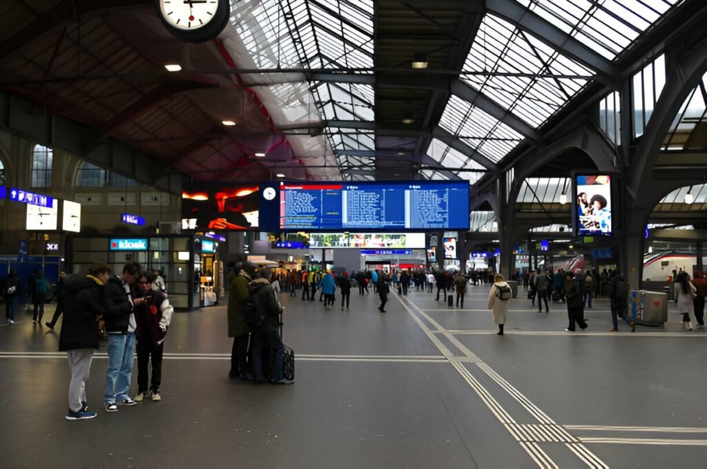 Train station in Zurich