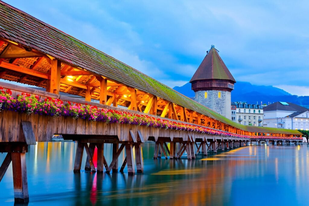 Chapel Bridge And Water Tower Lucernen