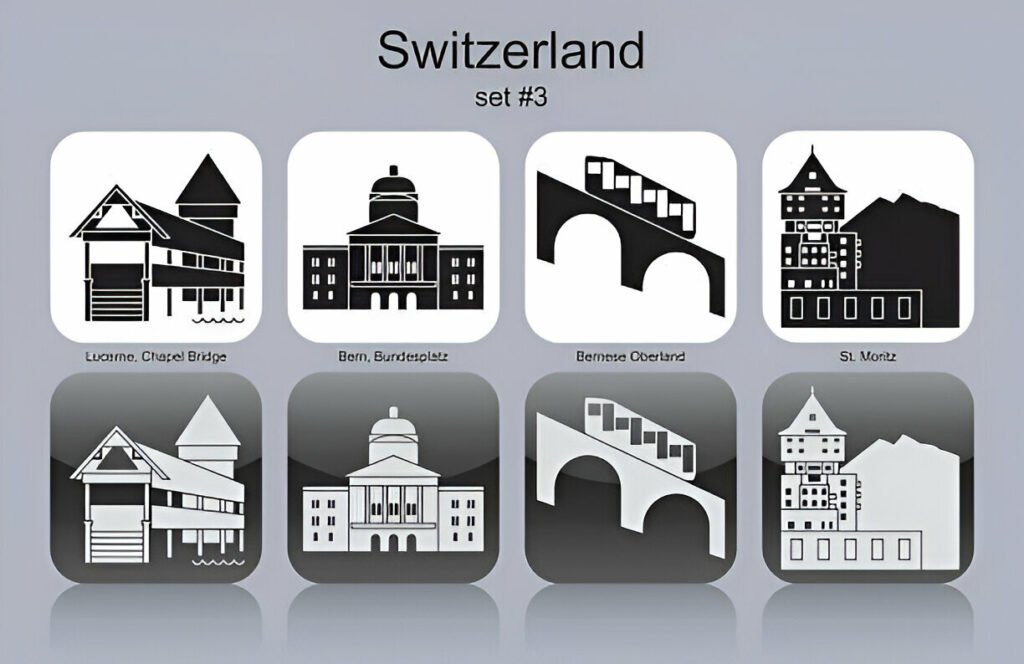 andmarks of  Switzerland