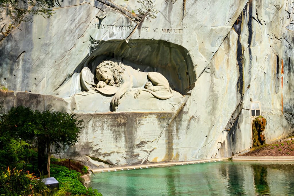 The Lion Monument in Switzerland Vacation